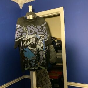 Graphic Black and Blue Men's Shirt